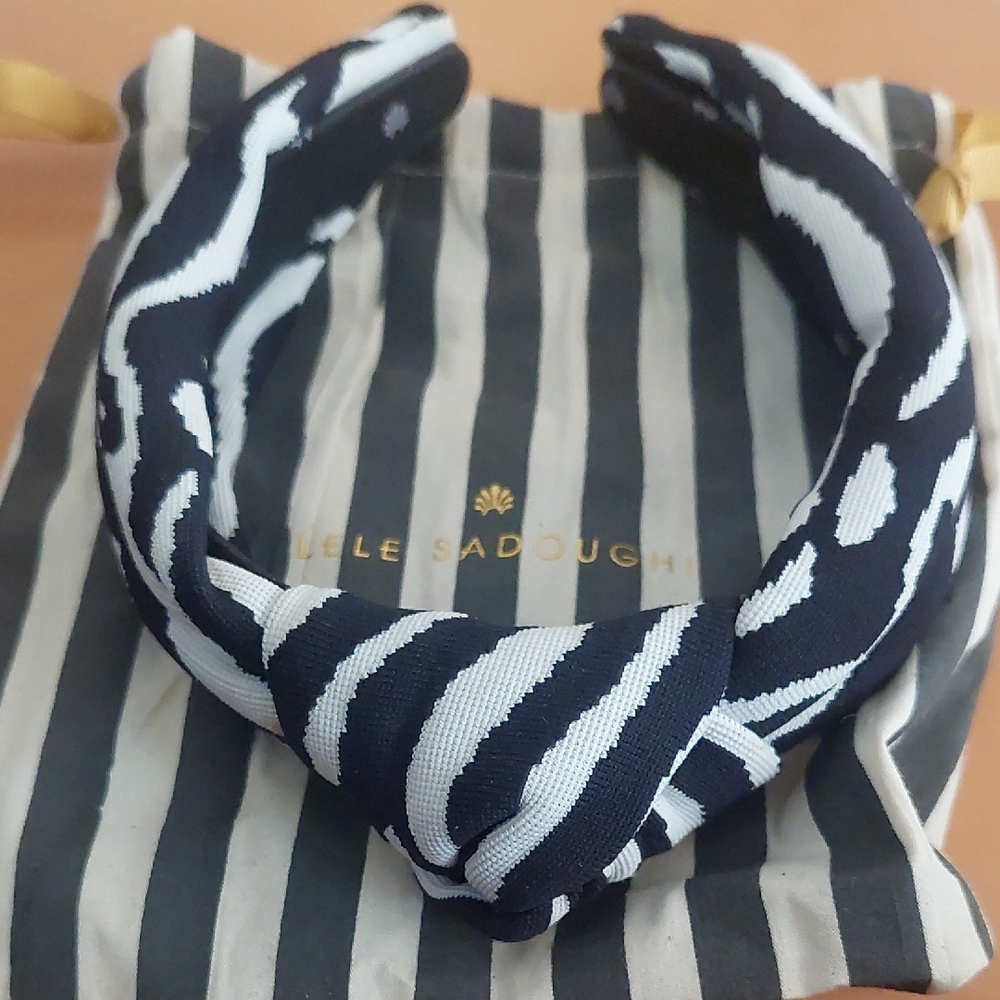 Lele Sadoughi Zebra Print Headband